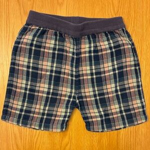Lilly & Sid Boys Plaid Organic Cotton Shorts, size 5-6 years